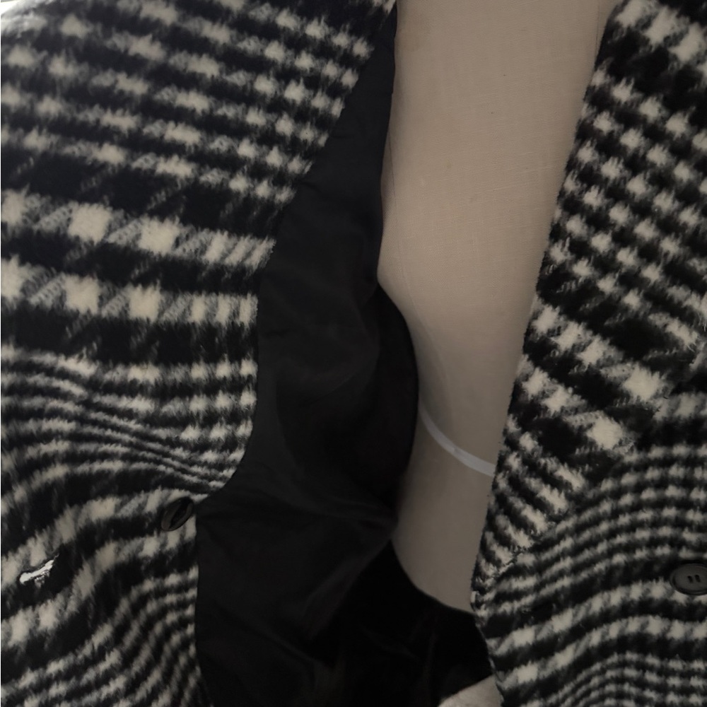 Avec Les Filles Brushed Wool Houndstooth Coat - Picture 5 of 7